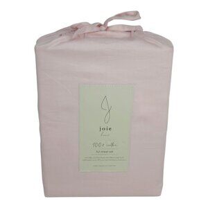 Joie Home 100% Cotton Full Double Sheet Set Pink Fits Mattresses Up To 15"